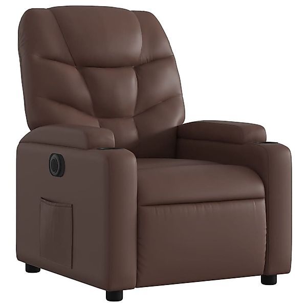 vidaXL Sessel Elektrischer Relaxsessel Braun Kunstleder günstig online kaufen