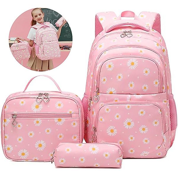 RWEUOQ Schulrucksack Schulrucksack Set 3-teilig Wasserabweisend günstig online kaufen