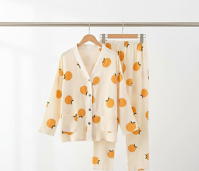 NuNi Umstandspyjama NuNi Still-Pyjama 100% Baumwolle Knopfleiste, seitliche günstig online kaufen