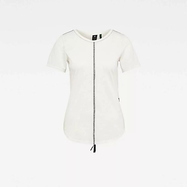 G-star Slim Adjustable Back Kurzarm T-shirt 2XS Milk günstig online kaufen