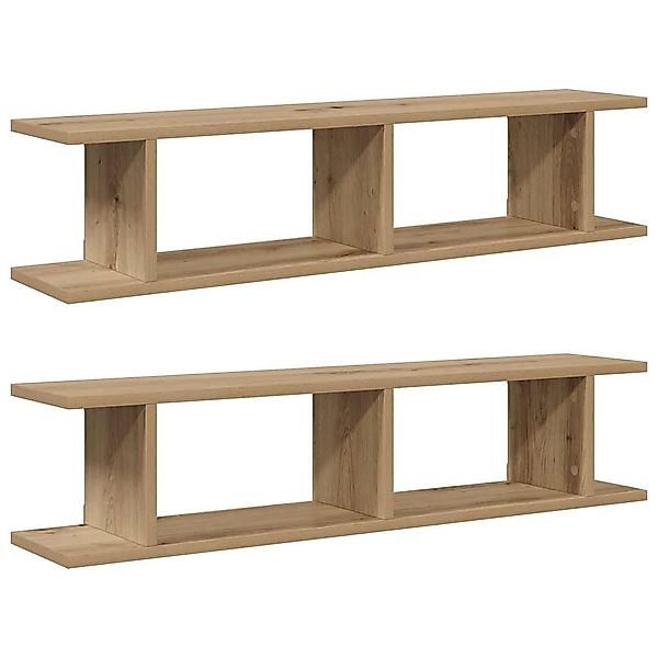 vidaXL Regal Wandregale 2 Stk. Artisan-Eiche günstig online kaufen