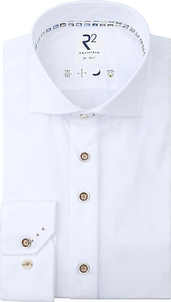 R2 Hemd Fine Twill Weiß - Größe 37 günstig online kaufen