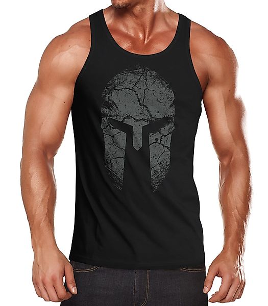 Neverless Tanktop Herren Tank-Top Aufdruck Sparta günstig online kaufen