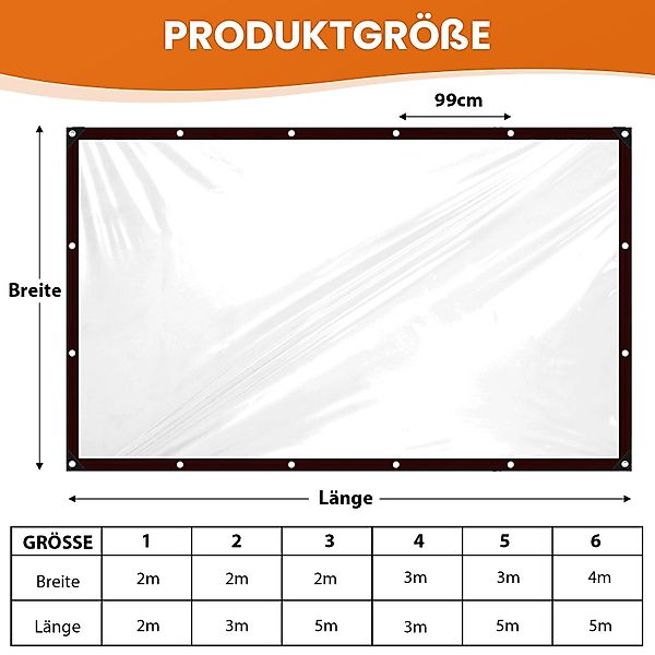 Sunicol Outdoorgardine Durchsichtige Wasserdichte Seitenwände mit günstig online kaufen