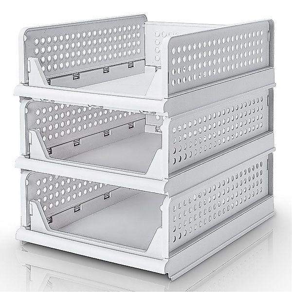 Yorbay Organizer 3er Set Stapelbarer Kleiderschrank günstig online kaufen