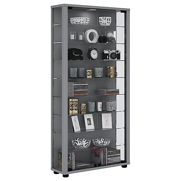 ebuy24 Lumo Maxi Vitrinenschrank 2 Glastüren Glasvitrinen mit LED-Leuchten günstig online kaufen