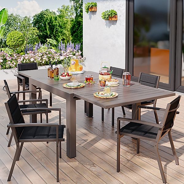 GUNJI Gartentisch Esstisch ausziehbar 80/160 x günstig online kaufen