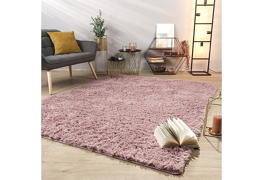 TT Home Teppich, Rechteckig, Höhe: 37 mm, Teppich Wohnzimmer Hochflor Langf günstig online kaufen