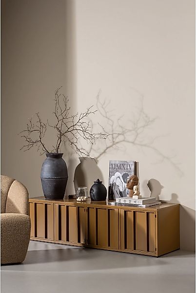 WOOOD Lowboard "WOOOD LEVEL TV-SCHRANK METALL" Level TV-Möbel WOOOD mit Sta günstig online kaufen