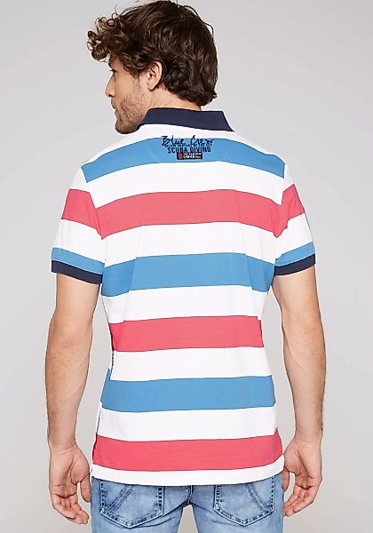 CAMP DAVID Poloshirt mit Kontrastnähten an den Schultern günstig online kaufen