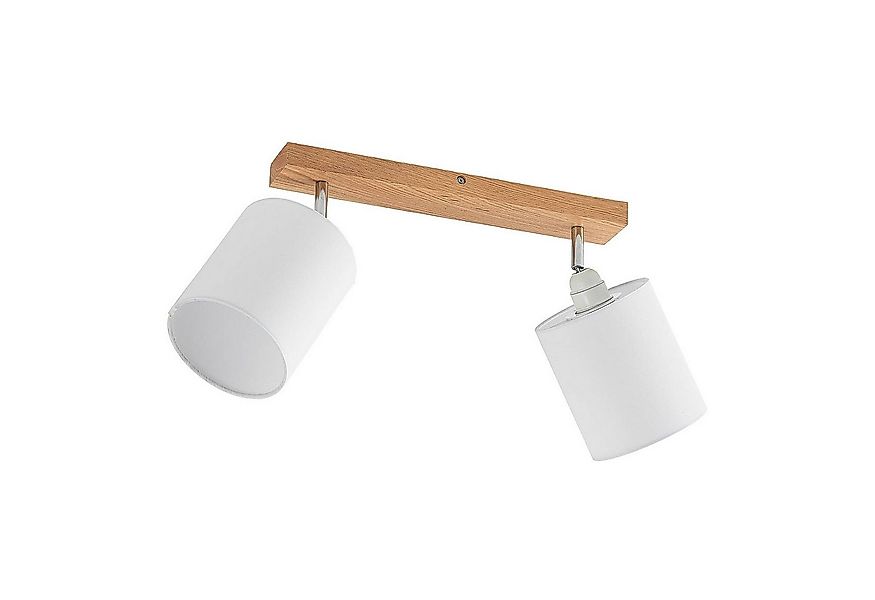 Lindby Deckenstrahler Imarin, Holz IP20, 2 x 15 W LED günstig online kaufen