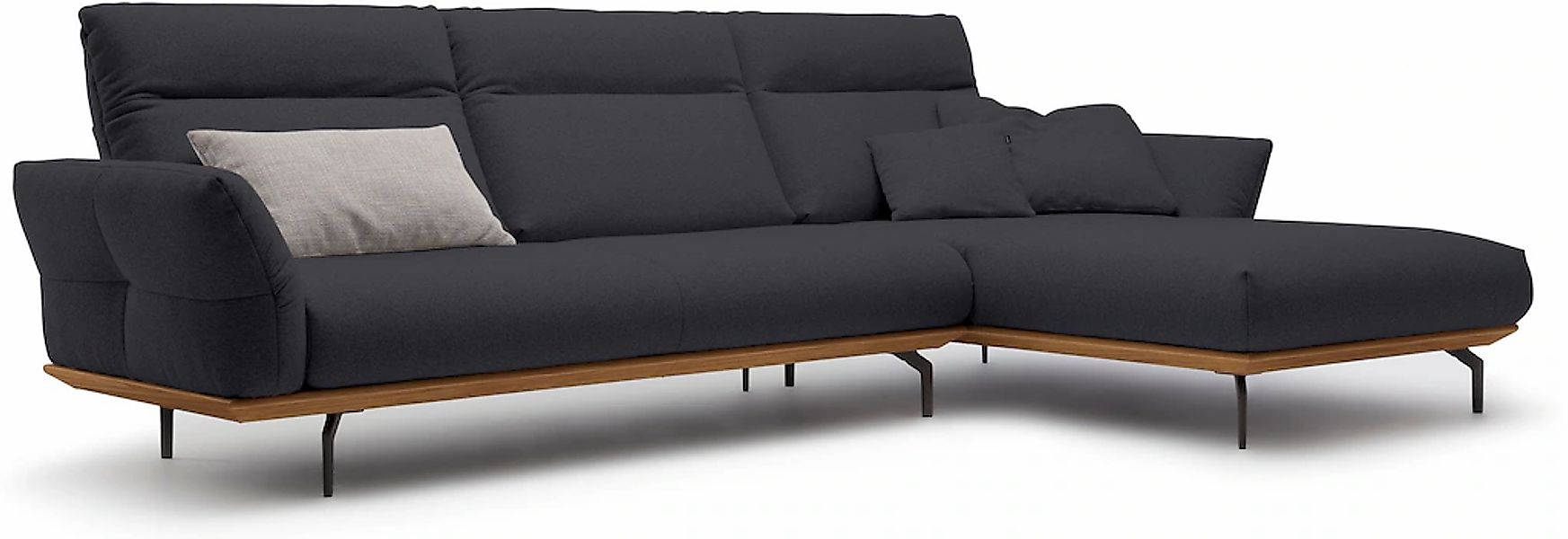 Creation BY ROLF BENZ Ecksofa "CR.460" Sockel in Nussbaum, Winkelfüße in Um günstig online kaufen