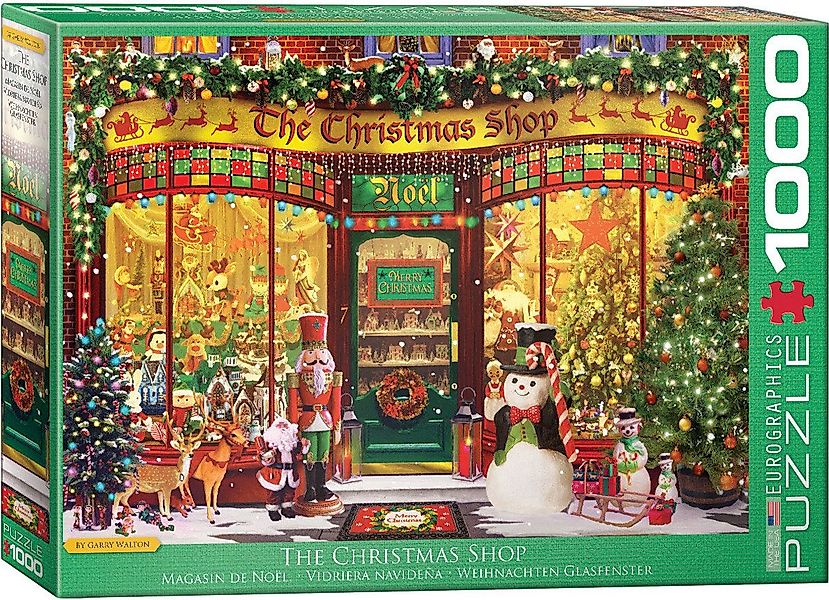 Puzzle 1000 Teile Puzzle - Puzzle - Der wunderbare Weihnachtsladen, Puzzlet günstig online kaufen