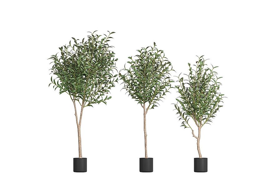 Kunstbaum Kunstpflanze Kunstpflanze Ficusbaum Olive Künstliche, FIVMEN, Höh günstig online kaufen