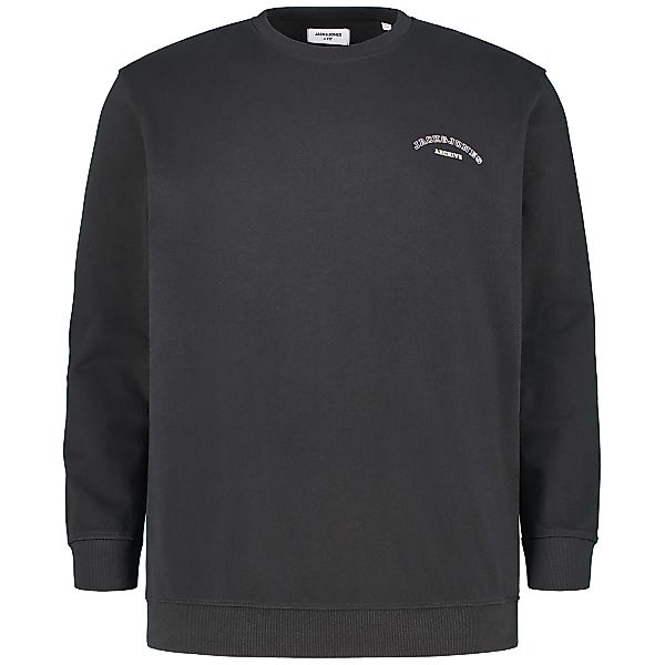 Jack&Jones Sweatshirt mit Label-Print Farbe schwarz Größe: 8XL günstig online kaufen