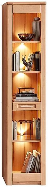 Innostyle Vitrine Regal NATURE ONE Front Kernbuche Massivholz - mit LED Bel günstig online kaufen