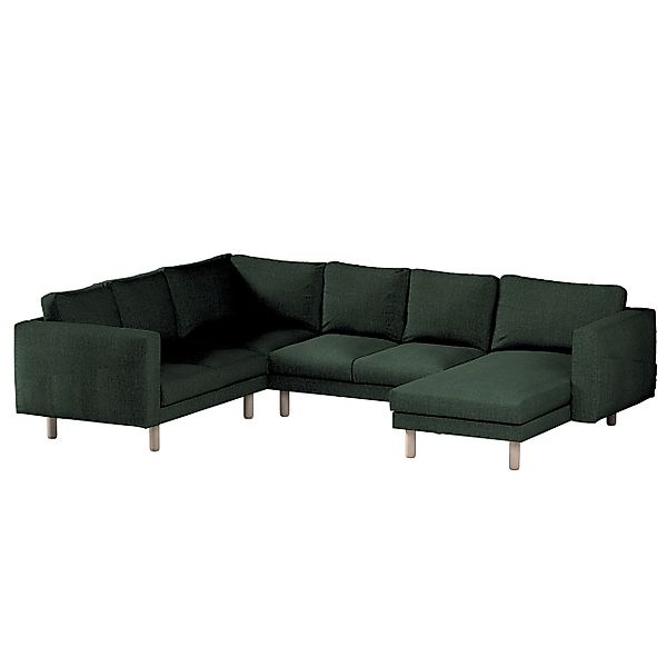 Bezug für Norsborg 5-Sitzer Ecksofa mit Recamiere, dunkelgrün, Norsborg Bez günstig online kaufen