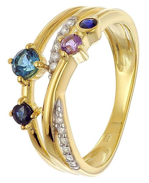Glizz Goldring DamenGold 333 / 8K Multicolor günstig online kaufen