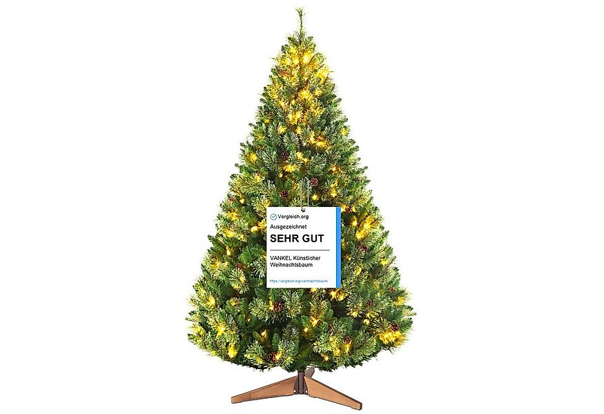 Vankel Künstlicher Weihnachtsbaum tannenbaum mit beleuchtung schmuck mit li günstig online kaufen