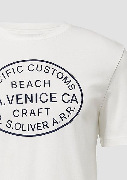 s.Oliver Kurzarmshirt T-Shirt mit Crew Neck und Frontprint günstig online kaufen
