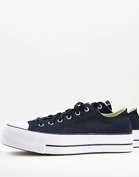 Converse – Chuck Taylor All Star Ox Lift – Sneaker in Schwarz mit Schichtso günstig online kaufen