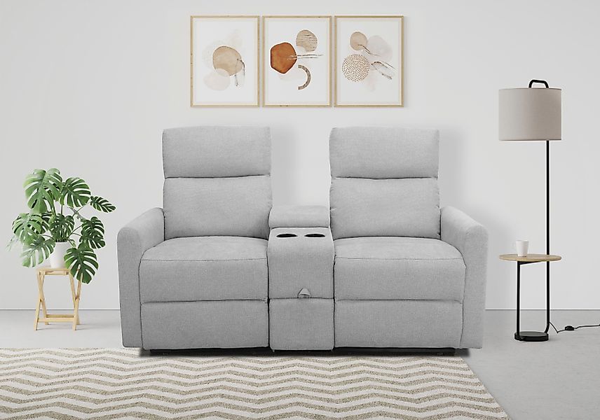 Home affaire 2-Sitzer Daoulas, 2er-Kinosofa, TV-Sessel, günstig online kaufen
