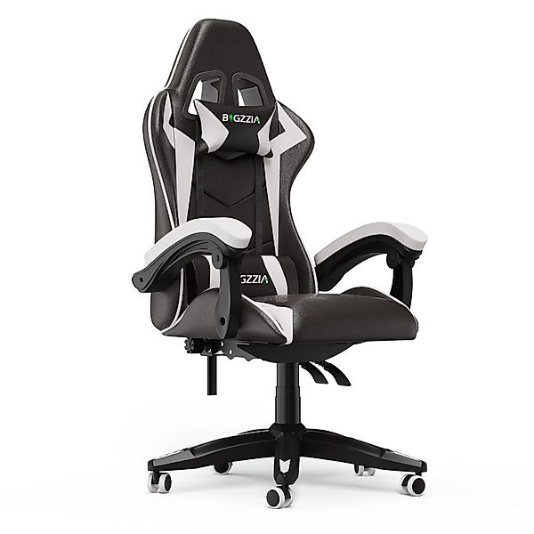 BIGZZIA Gaming-Stuhl Bürostuhl Ergonomisch mit Lendenkissen günstig online kaufen