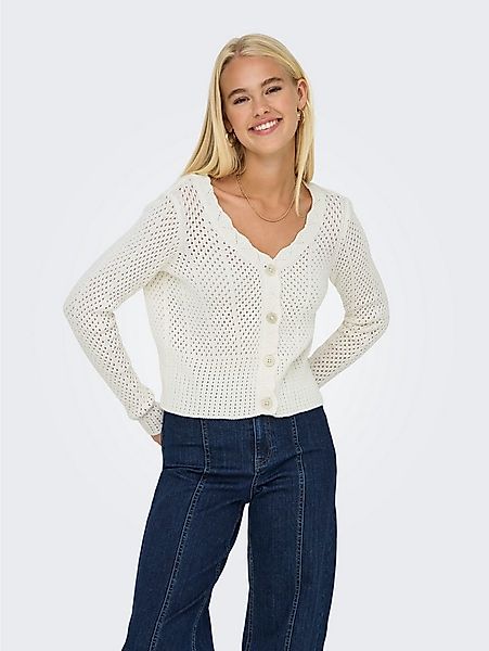 ONLY Strickjacke ONLROSELIA – Cardigan mit Knopfleiste und geripptem Bündch günstig online kaufen