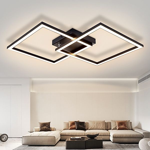 ZMH LED Deckenleuchte Whonzimmer Modern 2 günstig online kaufen