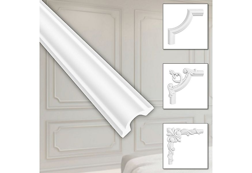 Hexim Zierleiste HCR501, 20 Meter / 10 Leisten, HEXIM Stuckleisten aus HDPS günstig online kaufen