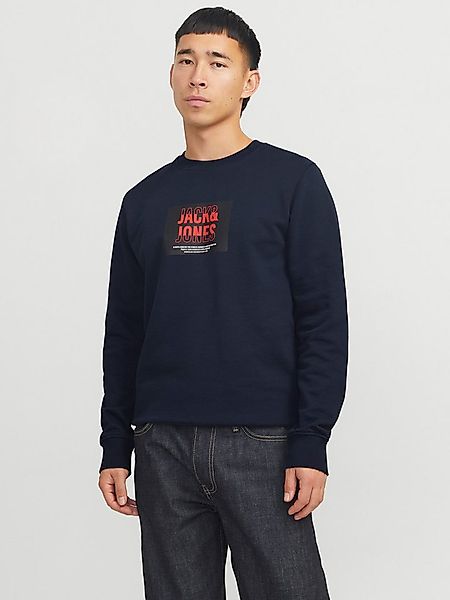 Jack & Jones Sweatshirt JJHUDSON – Sweatshirt mit Print, Rundhals und Kapuz günstig online kaufen