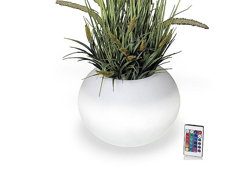 Arnusa Blumentopf beleuchteter Blumenkübel RGB Leucht Vase Akku Pflanzkübel günstig online kaufen