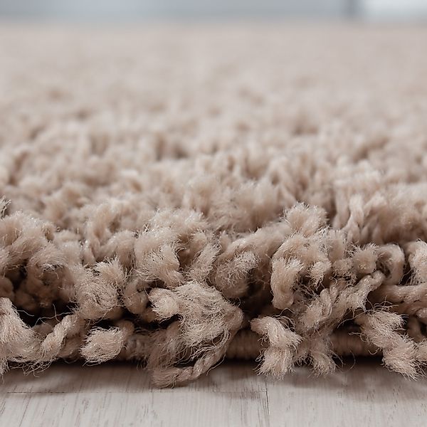 Carpettex Hochflor-Teppich Unicolor - Einfarbig, Rund, günstig online kaufen