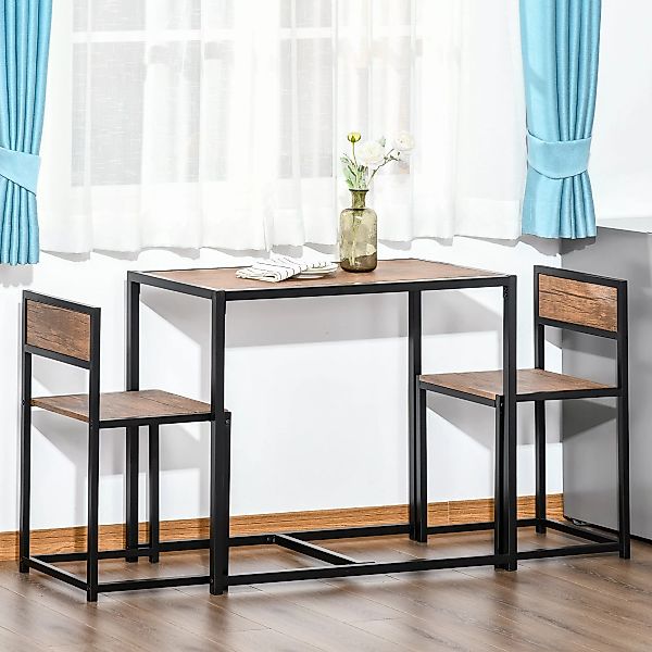 Essgruppe  Küchentisch mit 2 Stühlen, Esstisch Set, Esszimmergruppe, Metall günstig online kaufen