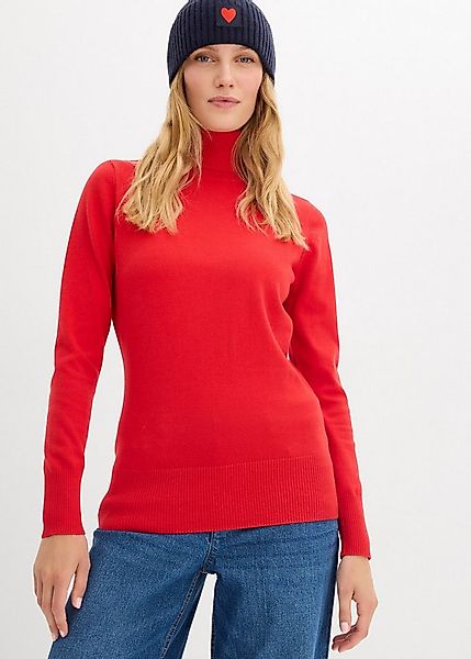 bonprix Rollkragenpullover mit Rippbündchen günstig online kaufen