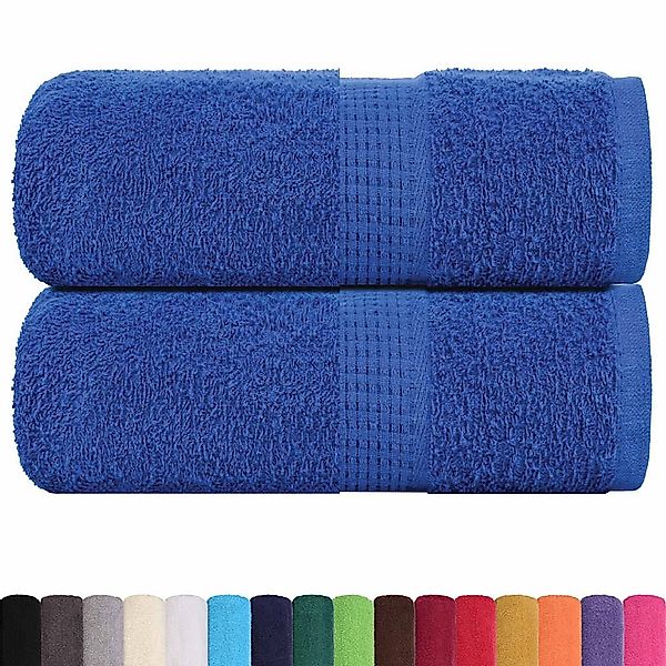 vidaXL Handtuch Seiftücher 2 Stk. Blau günstig online kaufen