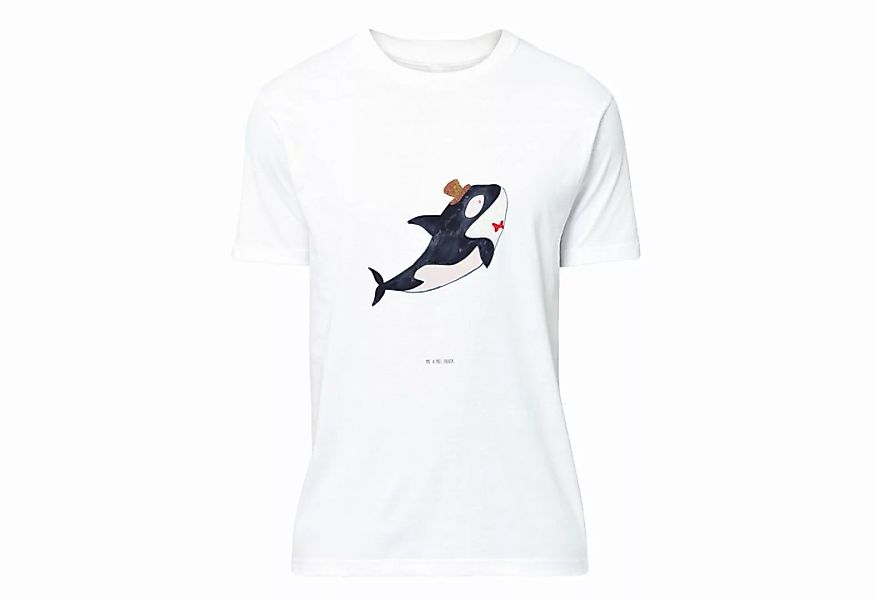 Mr. & Mrs. Panda T-Shirt Orca Zylinder - Weiß - Geschenk, Männer, Meer, Url günstig online kaufen