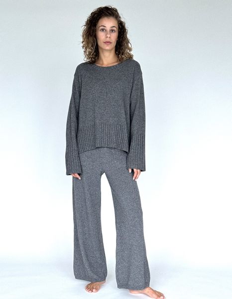 Zuckerwatte Rundhalspullover schöne Rippstrickdetails, aus wertiger günstig online kaufen