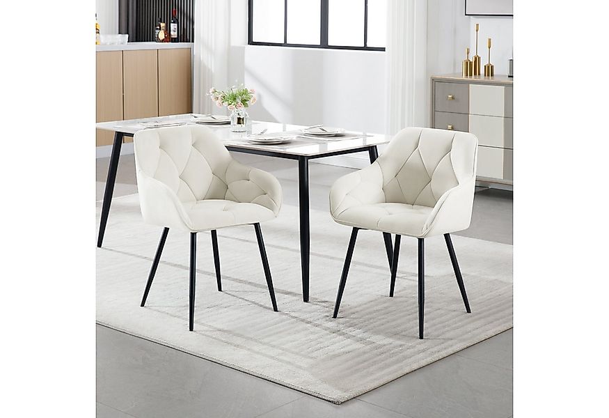 Woltu Polsterstuhl (1 St), Esszimmerstuhl ergonomischer aus Samt günstig online kaufen