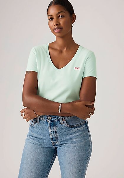 Levis V-Shirt "Perfect Tee" mit kleinem Batwing- Logo günstig online kaufen
