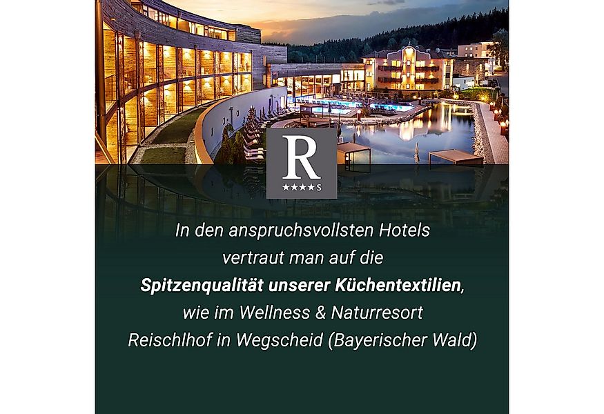 ZOLLNER Kochschürze, 75 x 100 cm, 65% Polyester, 35% Viskose günstig online kaufen