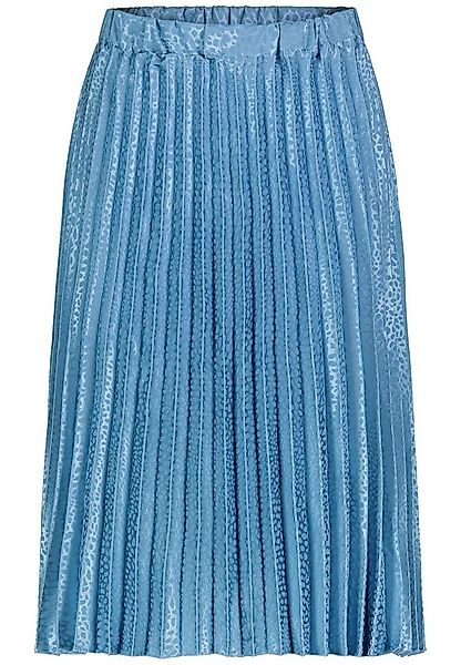 SUBLEVEL Sommerrock Plissiertes Design mit elastischem Bund Jaquard Plissee günstig online kaufen