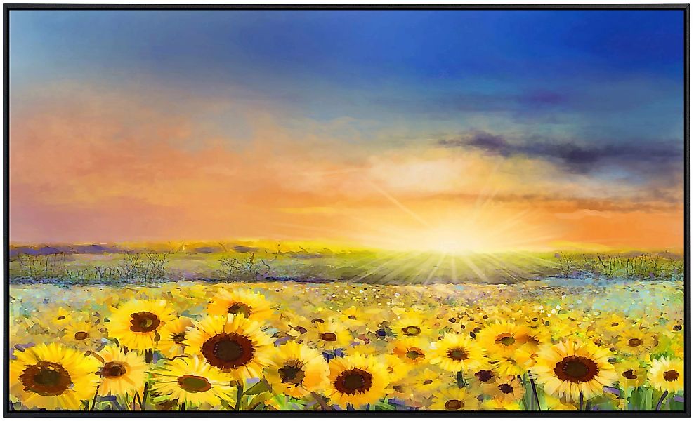 Papermoon Infrarotheizung »Sonnenblumen malen« günstig online kaufen