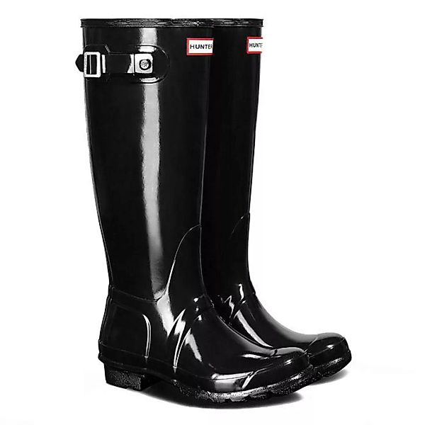 Hunter Original Tall Gloss Rain Stiefel EU 36 Black günstig online kaufen