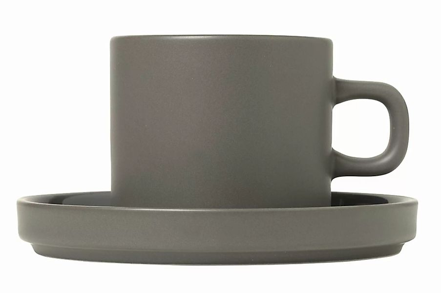 Blomus PILAR Pewter PILAR Kaffeetassen Set2 Pewter 0,2 l (grau) günstig online kaufen