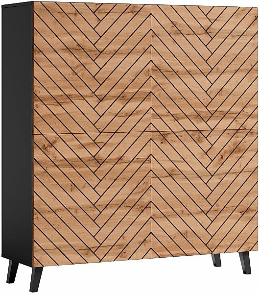 Home affaire Highboard "Phuket, Front MDF" moderne Kommode mit 4 Türen und günstig online kaufen