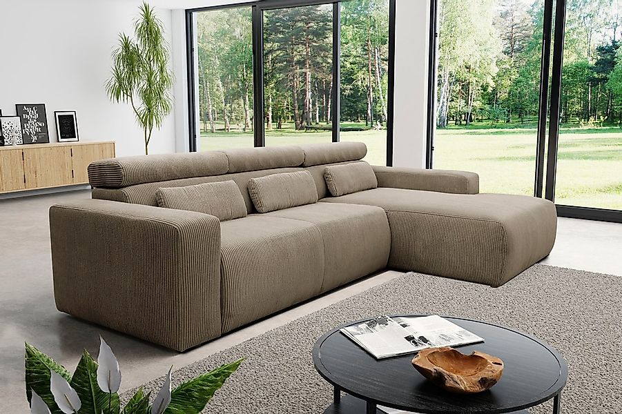 DOMO collection Ecksofa "Brandon große Ausführung B/T/H: 289/177/80 cm, auc günstig online kaufen