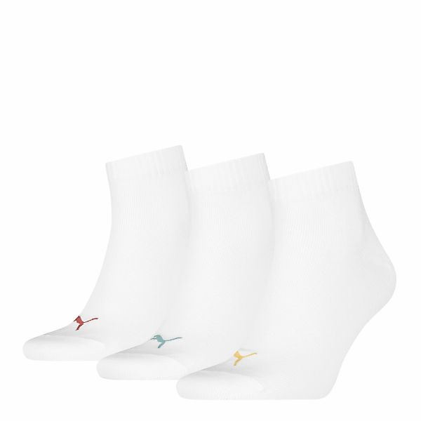 PUMA Kurzsocken "PUMA UNISEX QUARTER PLAIN 3P", (3 Paar, 3 Paar), mit klein günstig online kaufen