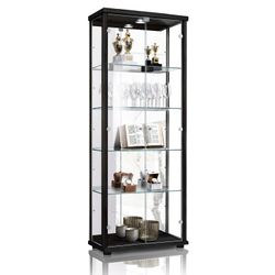 K-Möbel Glasvitrine C1084 (Glasvitrine (176x67x33 cm) günstig online kaufen