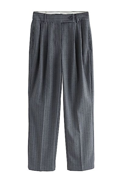 Next Stoffhose Gerade Tailored Fit Hose mit Streifen, Kurzgröße (1-tlg) günstig online kaufen